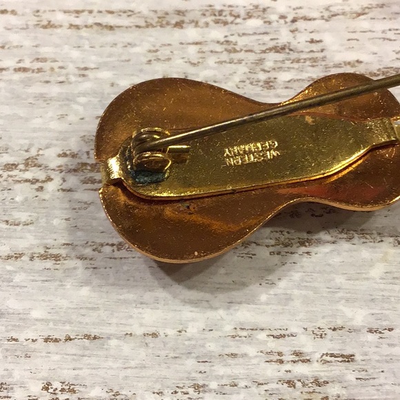 Vintage Western Germany Violin Brooch - Picture 14 of 16